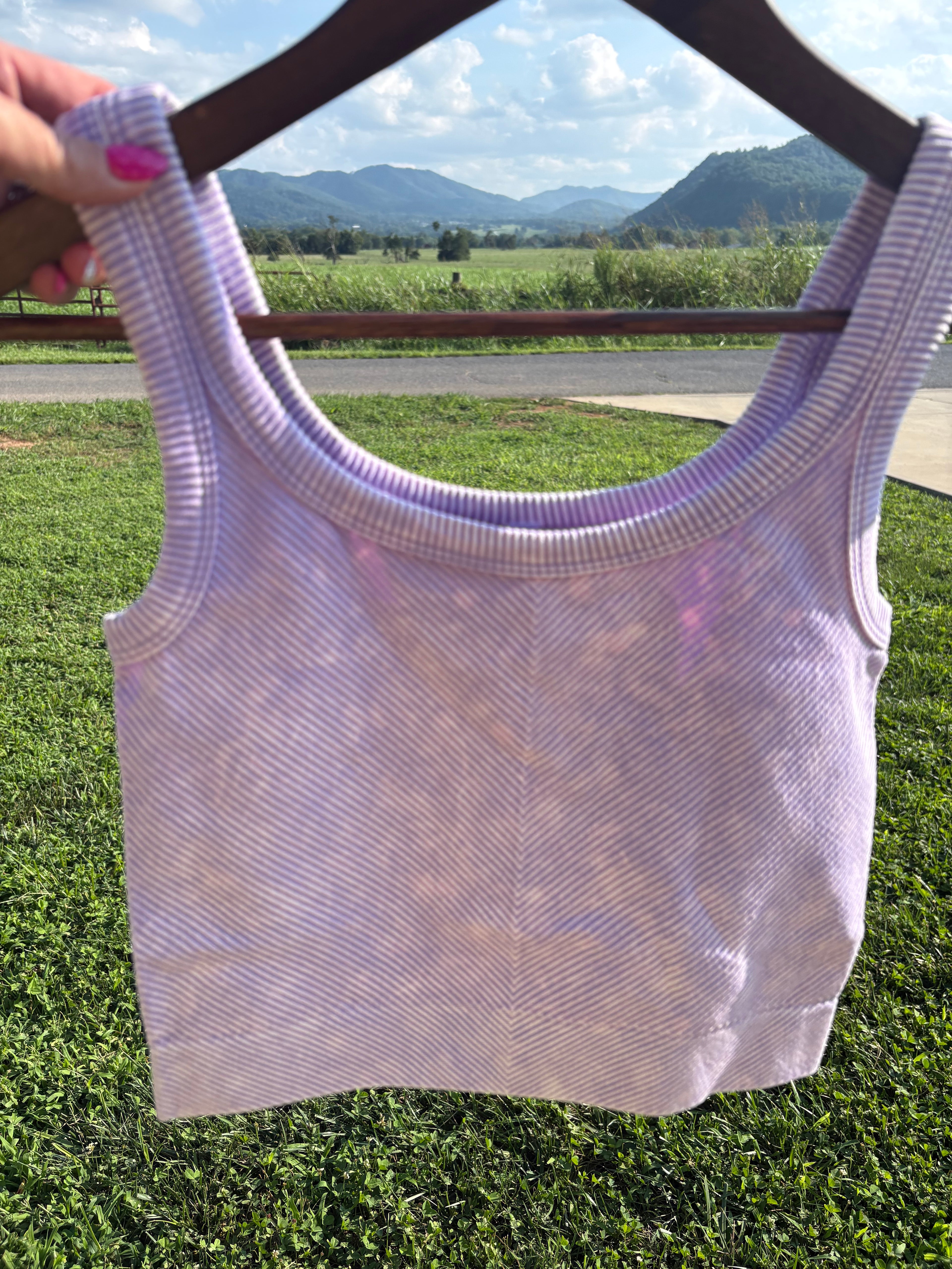Lavender Seamless Tank Top
