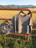 Ash Black Boxy Top & Short Set