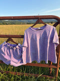 Violet Boxy Top & Short Set